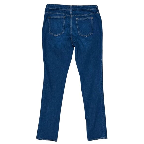 GAP MATERNITY 1969 DARK INDIGO REAL STRAIGHT JEANS, SIZE 29 LONG - Picture 2 of 3